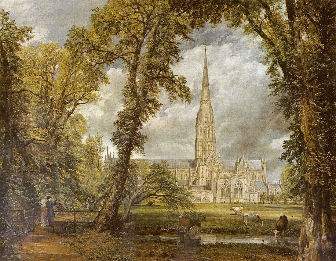 Kathedraal van Salisbury gezien vanuit de tuin van de bisschop (John Constable)