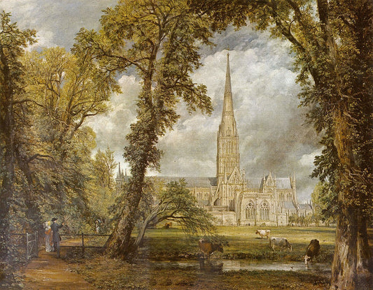 Kathedraal van Salisbury gezien vanuit de tuin van de bisschop (John Constable)